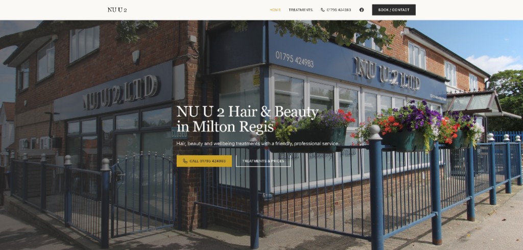 NU U 2 Hair & Beauty salon homepage – hair and beauty treatments in Milton Regis, Sittingbourne
